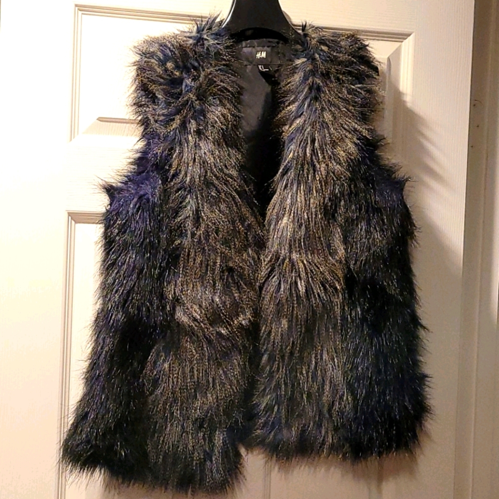Faux fur vest